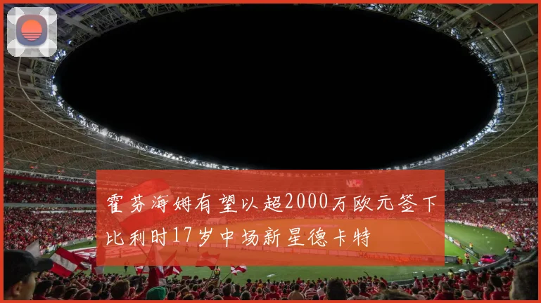 霍芬海姆有望以超2000万欧元签下比利时17岁中场新星德卡特