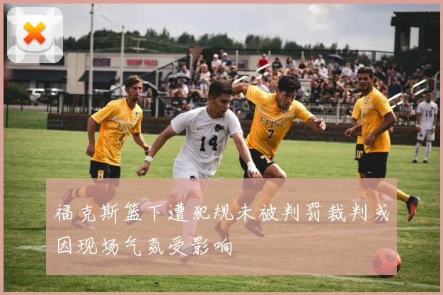 福克斯篮下遭犯规未被判罚裁判或因现场气氛受影响